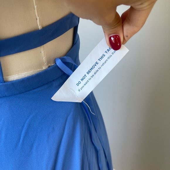 Fame and Partners Dress—blue with side strap detail - Picture 6 of 7